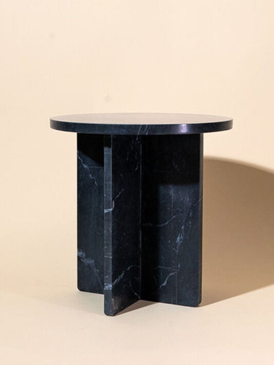 Marble Side Table - Noir Black