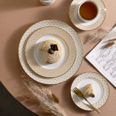 Trocadero Gold 21-Piece Dinner Set