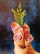 Candle Flower Bouquet Sets - Nude Rose