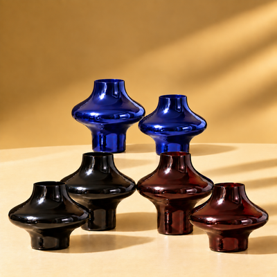 Orbit -  Silver Glass Vase