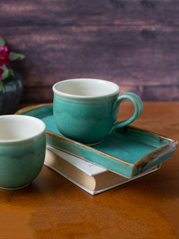 Ocean Teacup Set with Platter