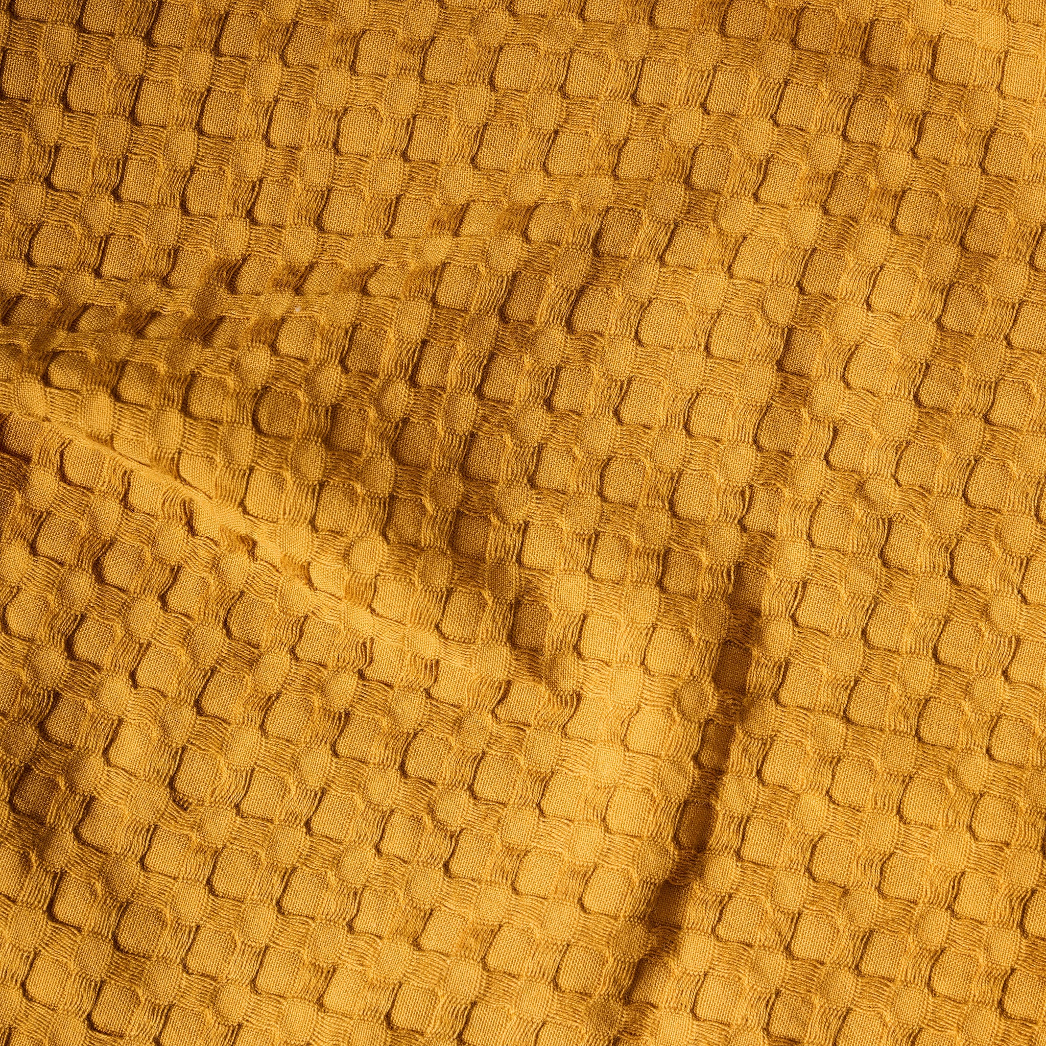 Ochre | Cotton Bamboo | Waffle | Face Towels - Set of 2
