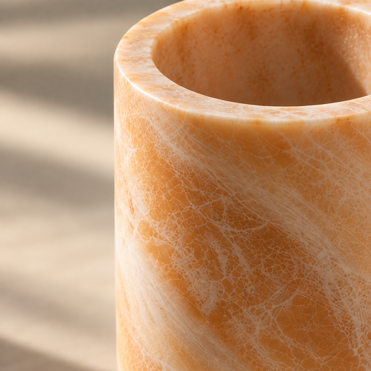 Onyx Stone Pot - Mini Desk Planter