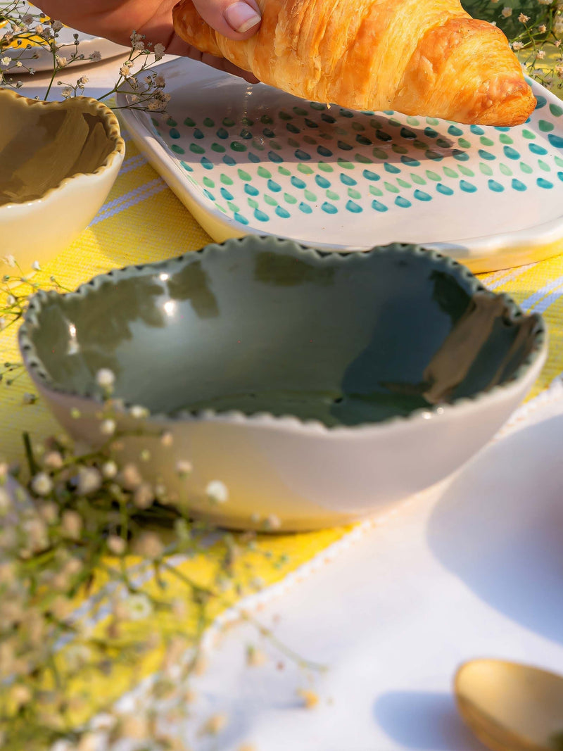 Olive Ceramic Bowl