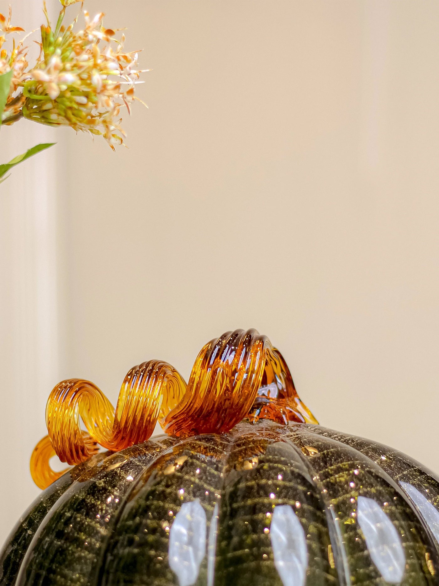Olive Pumpkin Sculpture