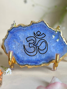 OM Metal Holder with  Agate