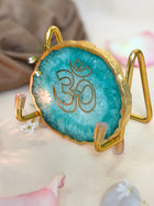 OM Metal Holder with  Agate