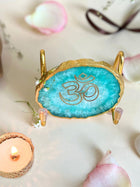 OM Metal Holder with  Agate
