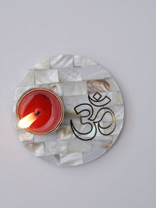 Mother of Pearl Tea Light Holder