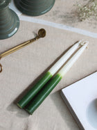 Ombre Taperd Candle set 2 - Matcha