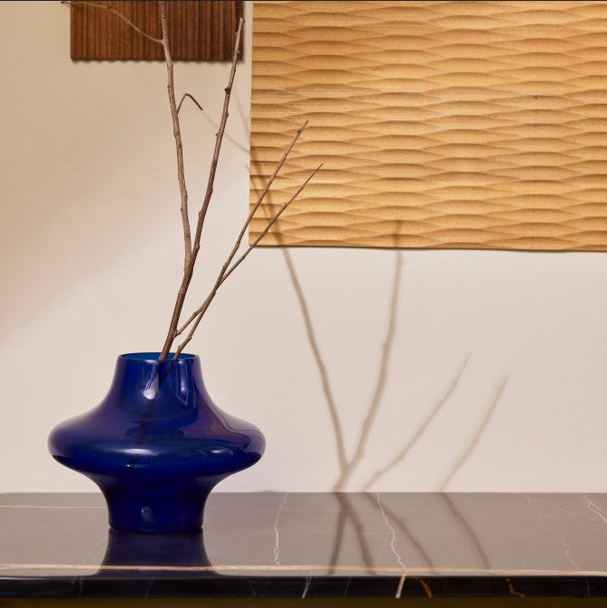 Orbit - Cobalt Blue Glass Vase