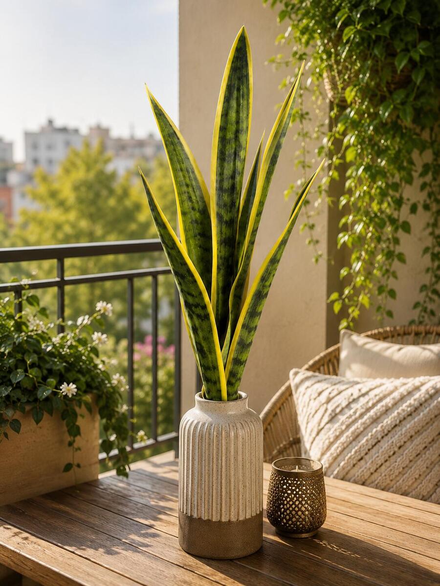 Premium Artificial Snake Plant Leaves