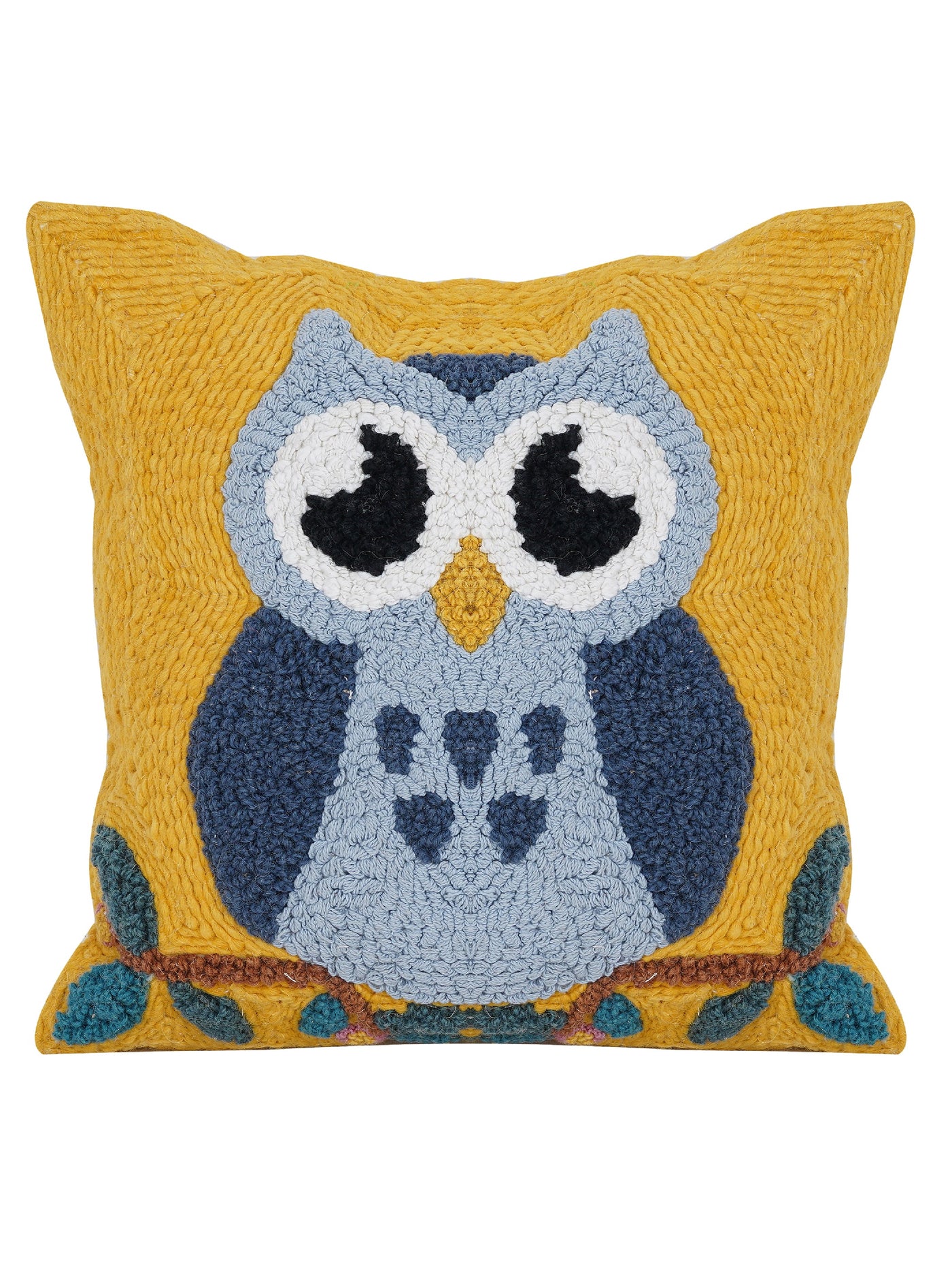 Owl Embroidered Cushion