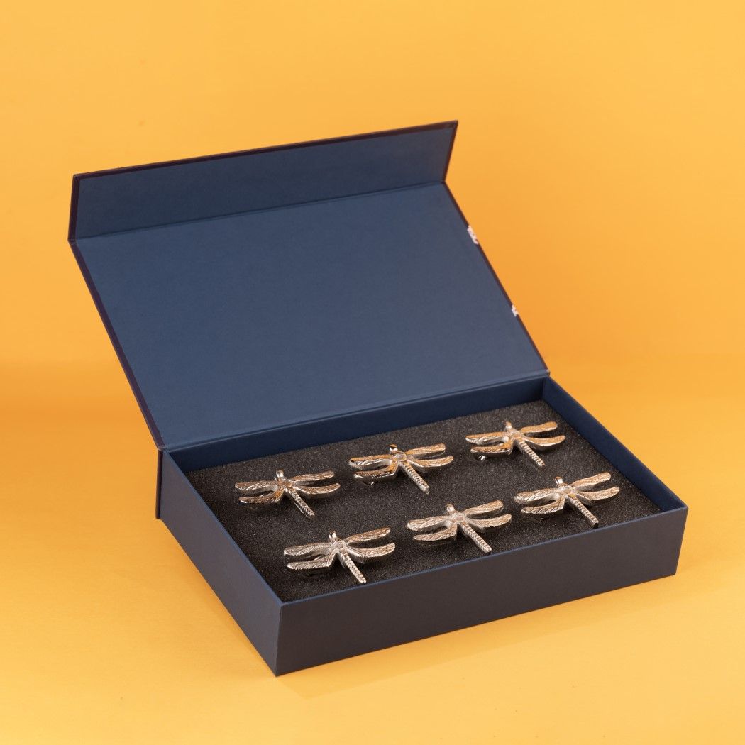 Dragonfly Napkin Rings Gift Set