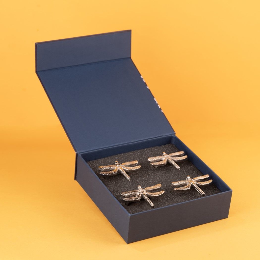 Dragonfly Napkin Rings Gift Set