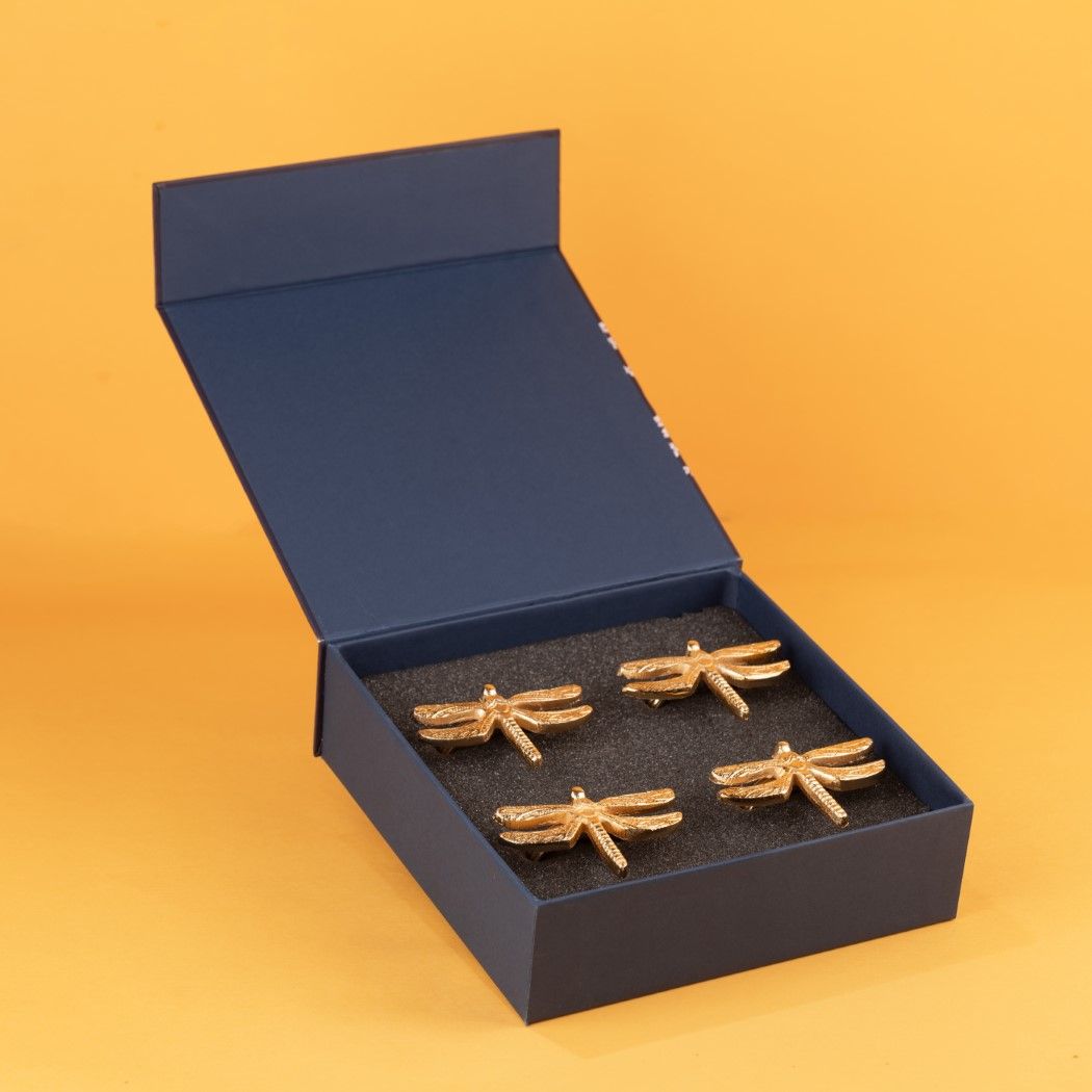 Dragonfly Napkin Rings Gift Set