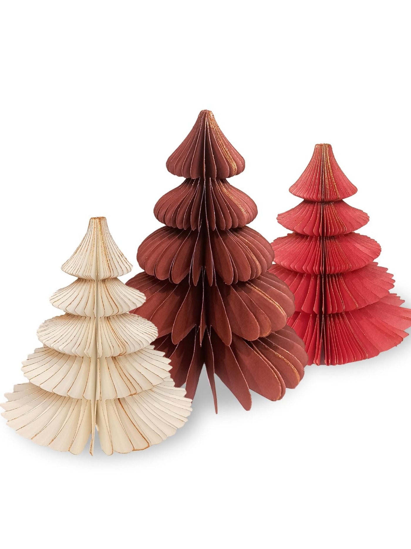 Paper Christmas Trees - Set of 3