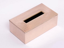 Leather Tissue Box-Rose Gold