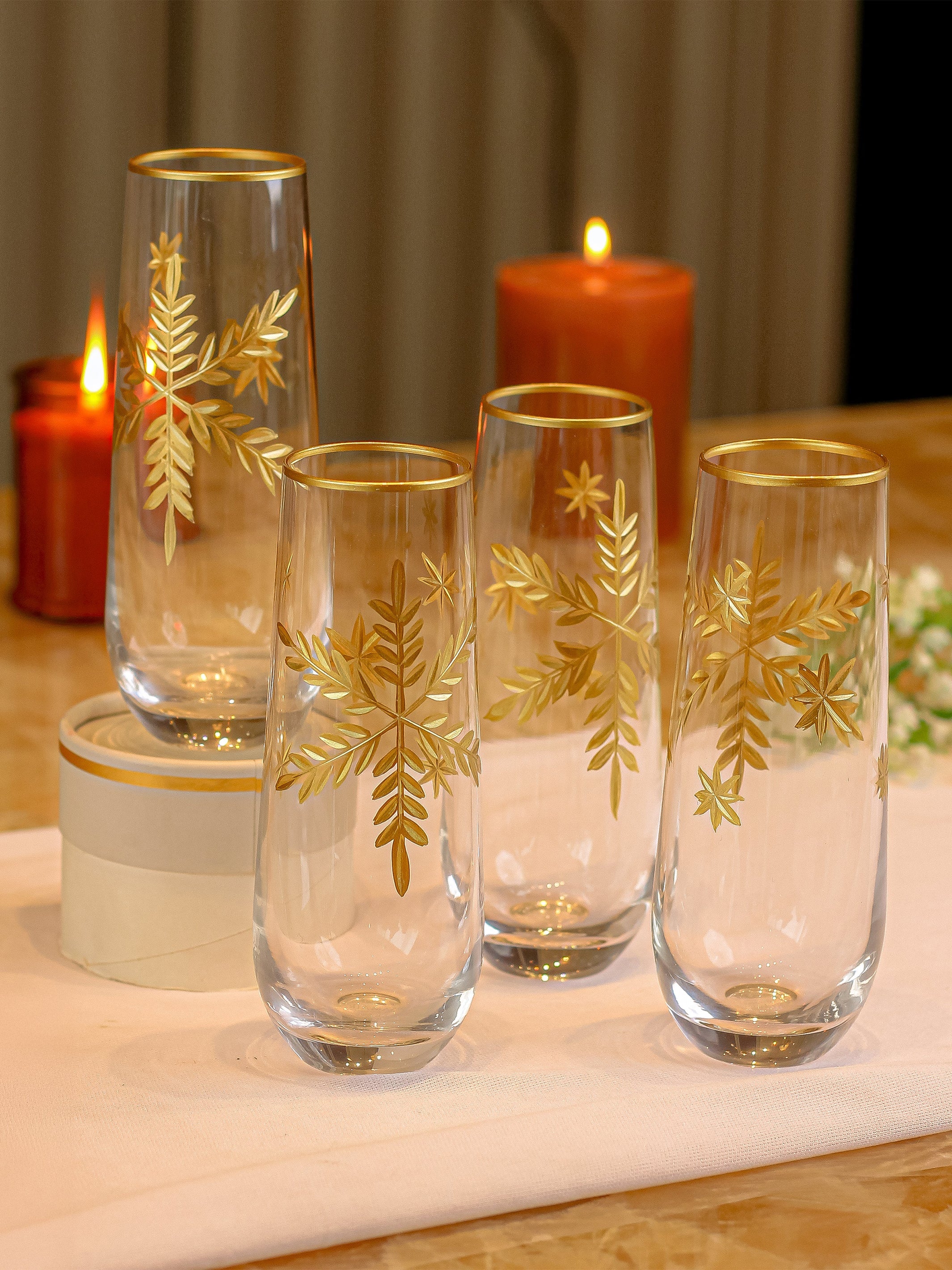 Paris Set Of 4 Tall Glasses