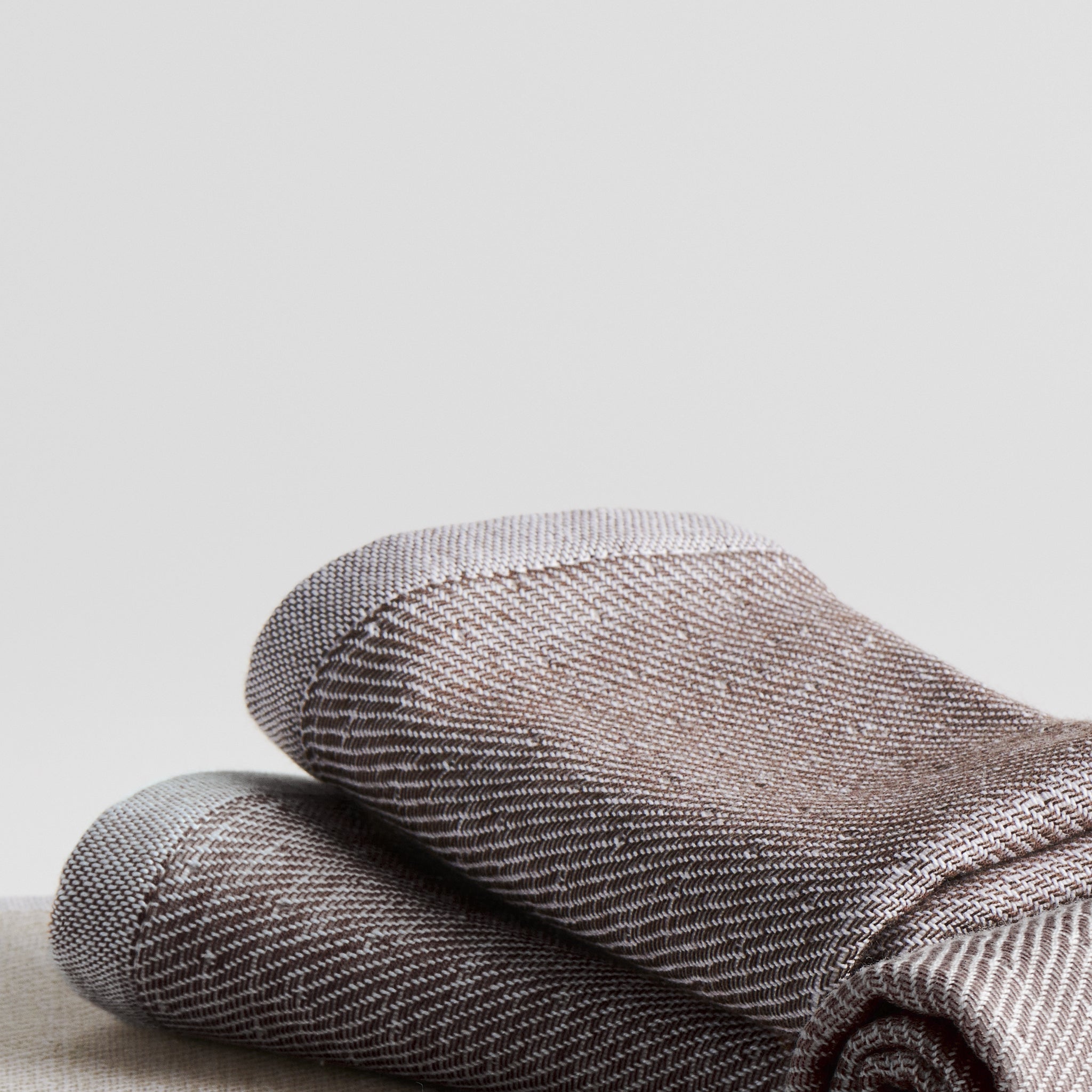 Peat  | Cotton Bamboo | Hammam Terry | Face Towels - Set of 2