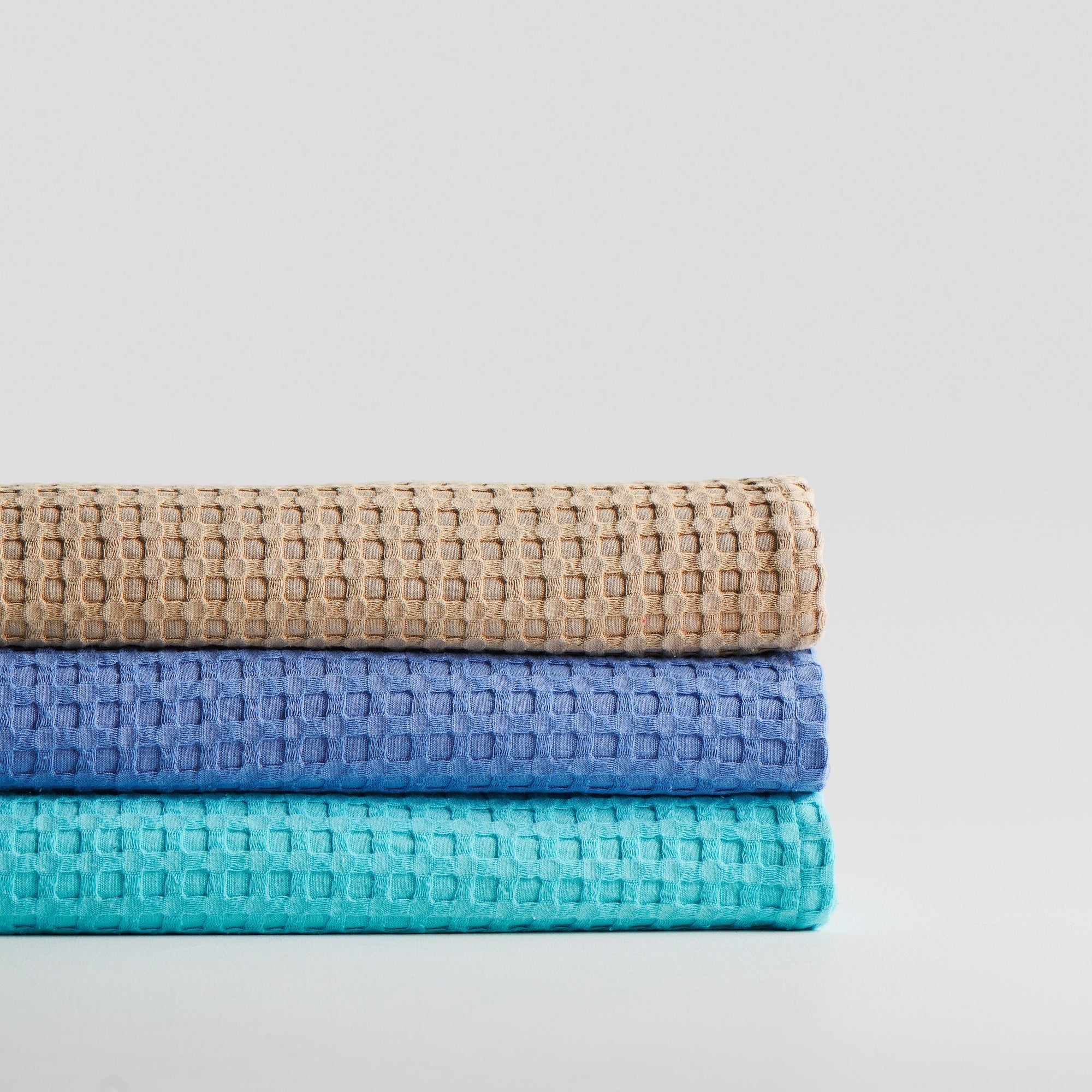 Pebble Cotton Waffle Towel Bath Set