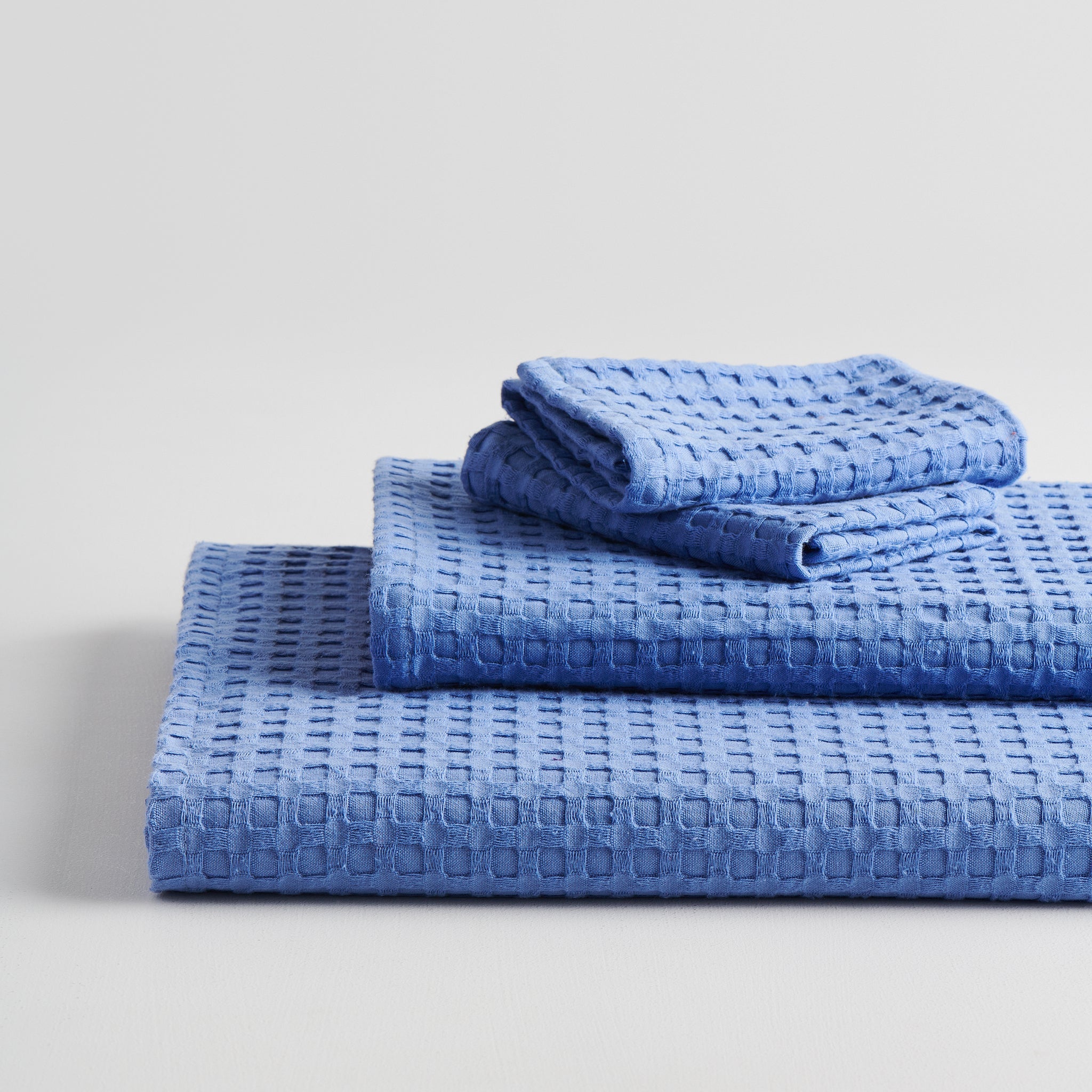 Pebble Cotton Waffle Towel Bath Set