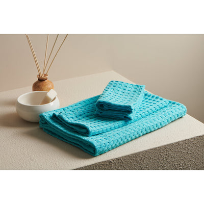 Pebble Cotton Waffle Towel Bath Set