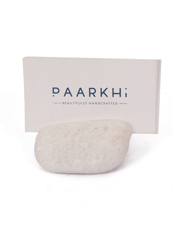 Pebble Card Holder - White