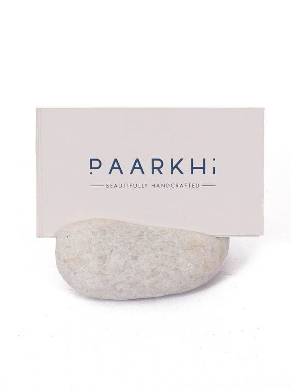 Pebble Card Holder - White