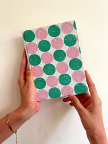 Handcrafted Sustainable A5 Diary Journal Notebook l Handmade Paper l Pebbles