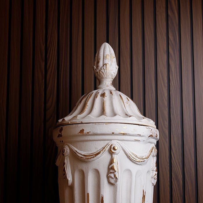 Pedestal Vase with Lid