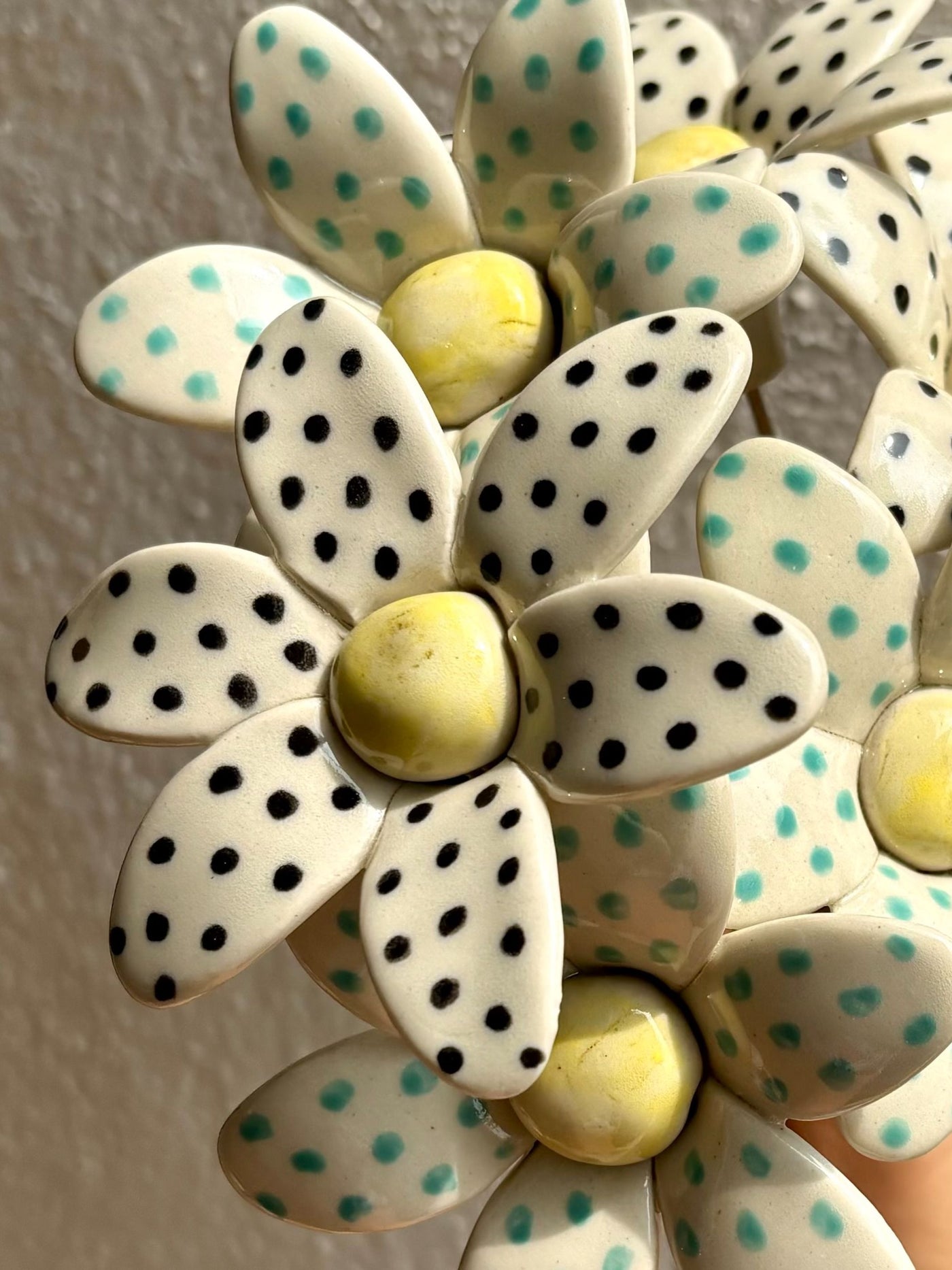 Mod Polka Daisy- Single Stem