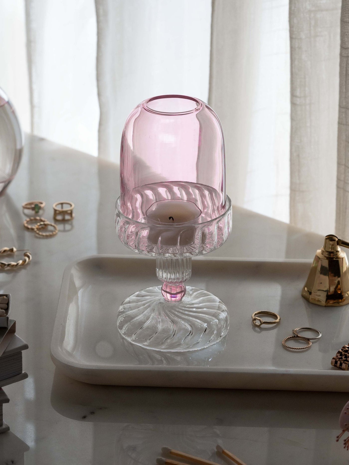 Pink Fairy Lamp Candle Holder