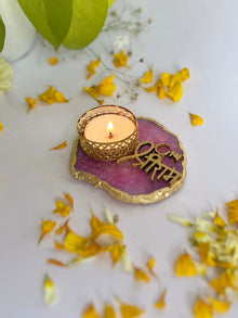 Jai Shree Ram Tea Light Candle Holder Set of 2