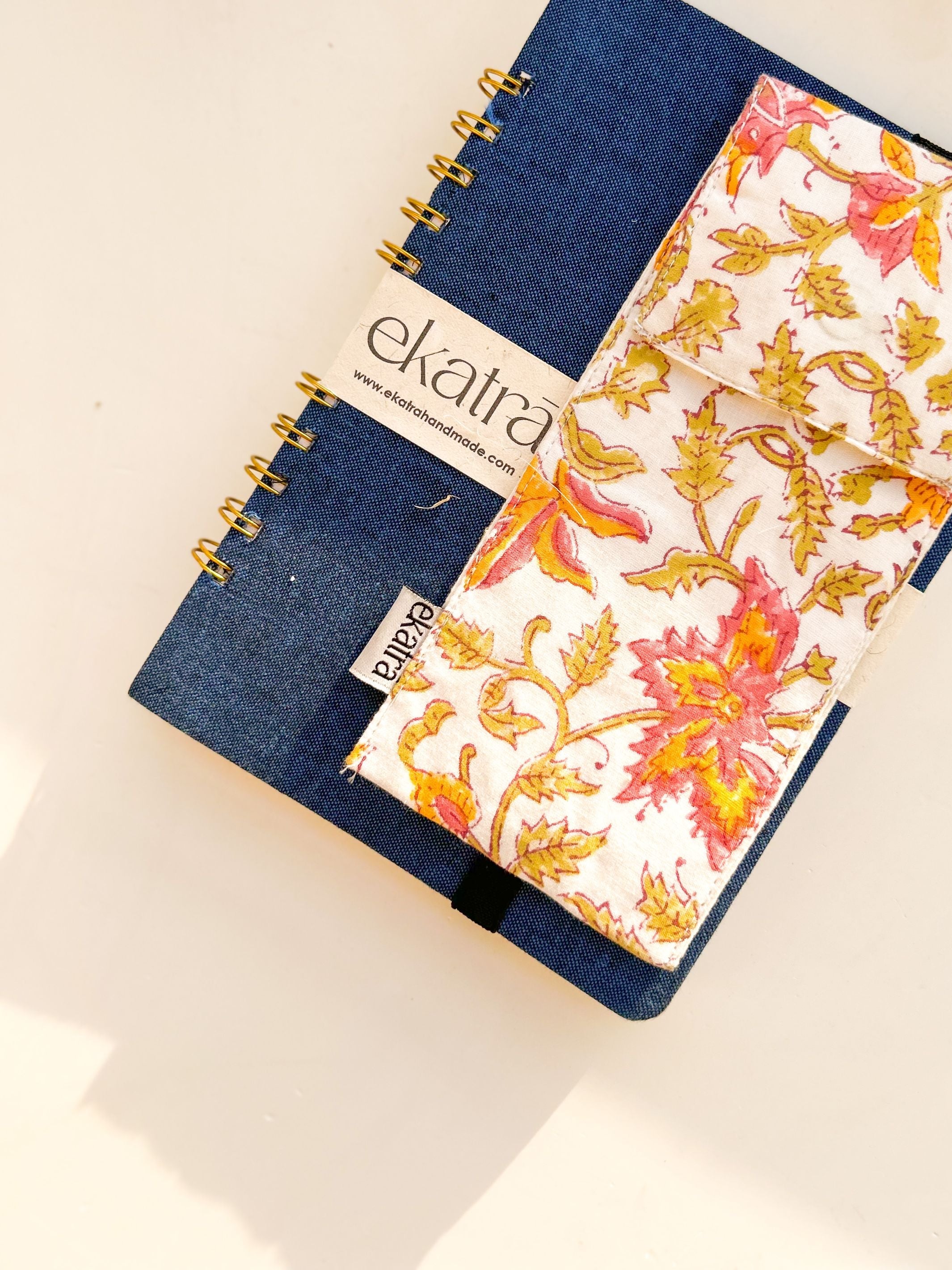 Pen Case - Pink Leafy Floral