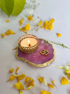 OM Tea Light Candle Holder Set of 2