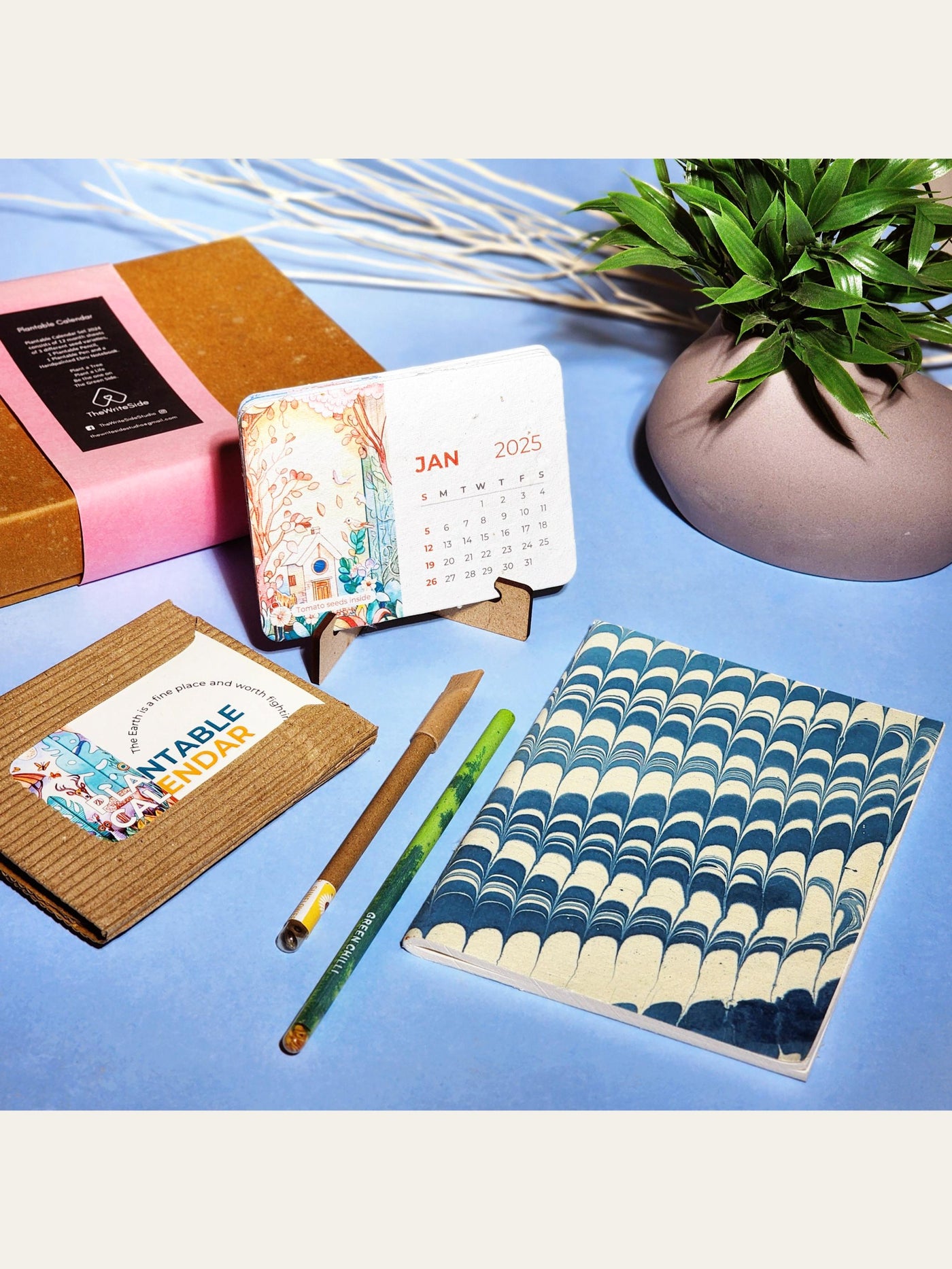 Plantable Calendar Gift Box Blue