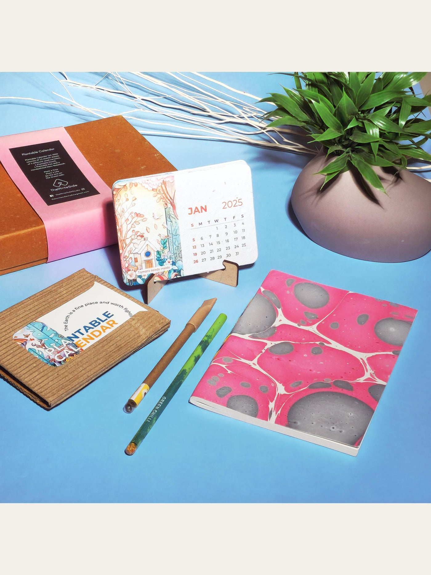 Plantable Calendar Gift Box Pink