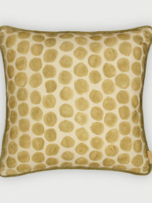 Polka Dot Olive Velvet Cushion Cover