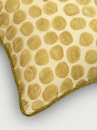Polka Dot Olive Velvet Cushion Cover