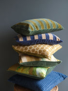 Bloom Olive Velvet Cushion Cover