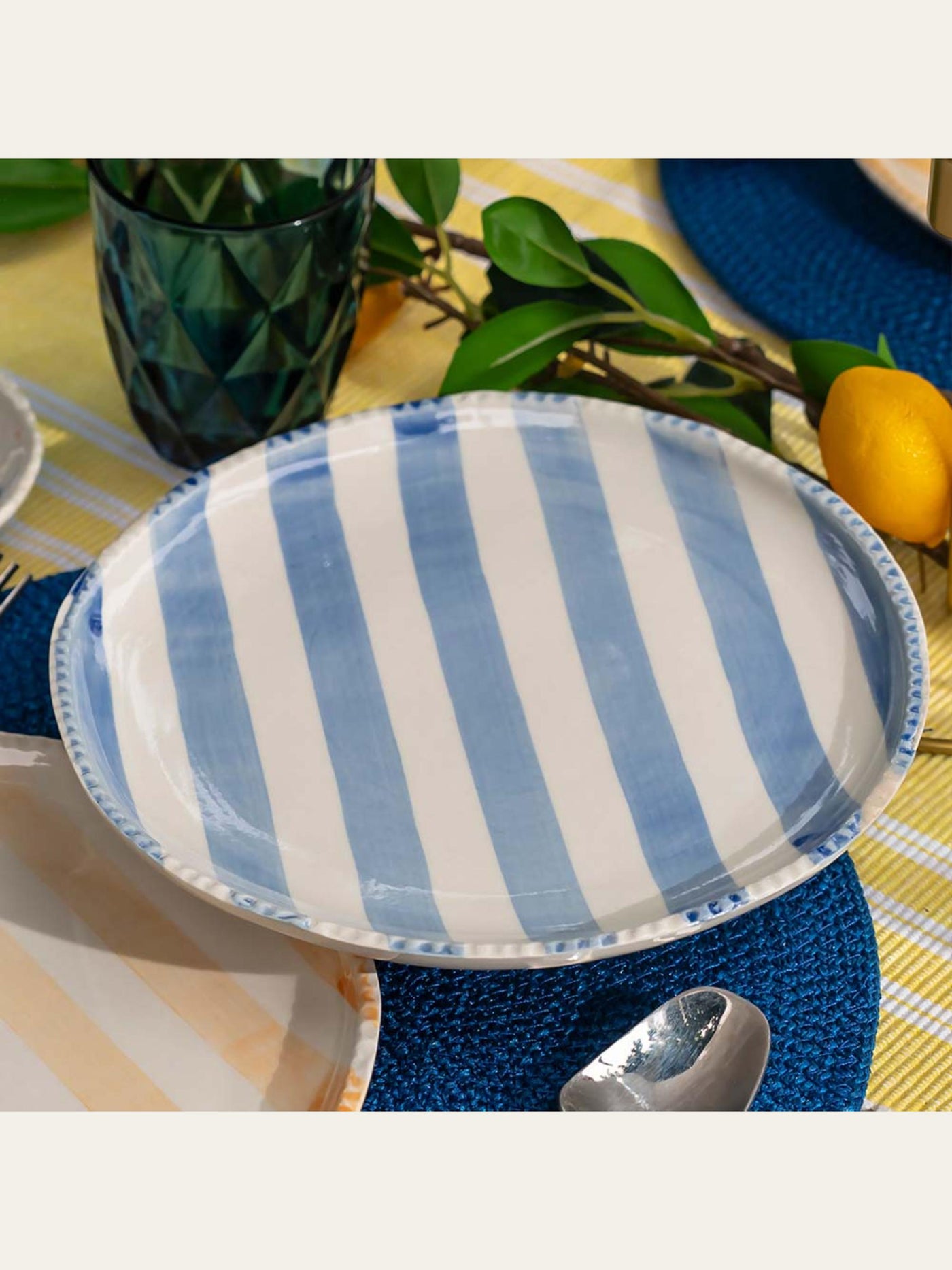 Positano Breakfast Plate Blue