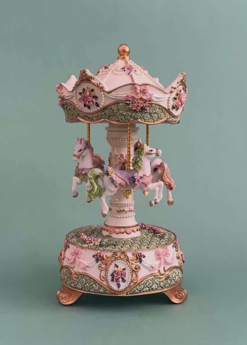 Floral Carousel Music Decor