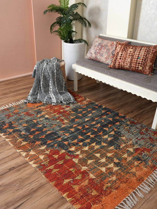 Printed Handloom Rug - Prism Textures