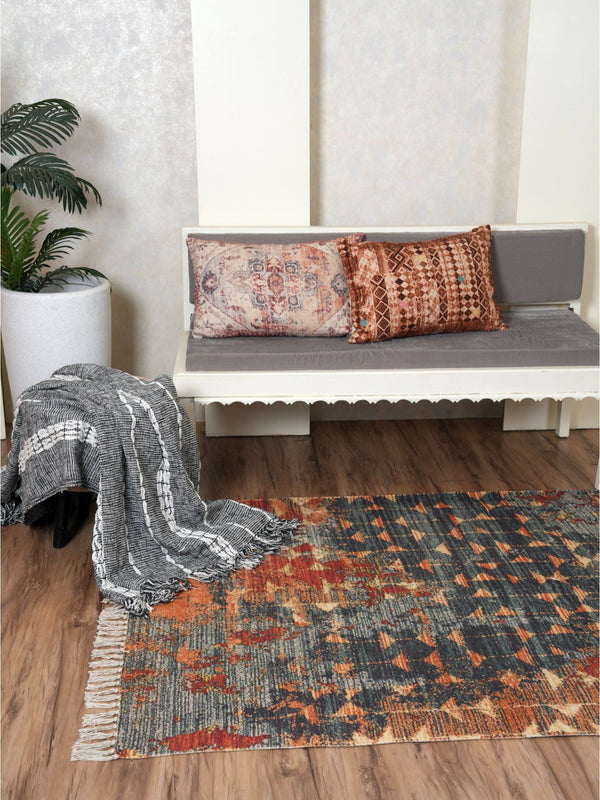 Printed Handloom Rug - Prism Textures