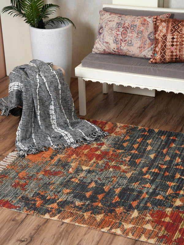 Printed Handloom Rug - Prism Textures