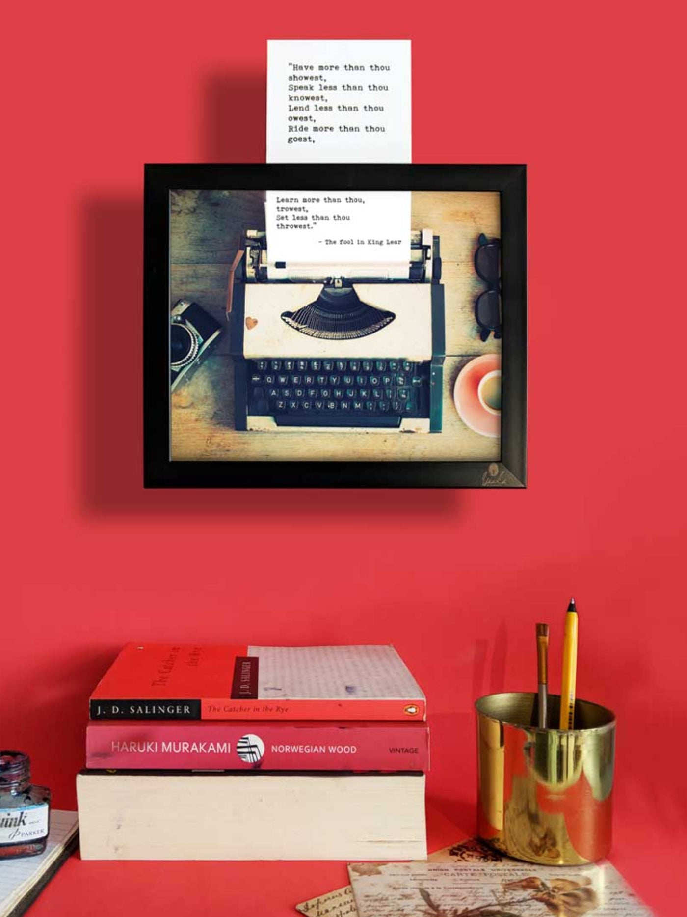 Punch The Keys Typewriter Wall Art