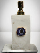 Marble Soap Dispenser with Agate