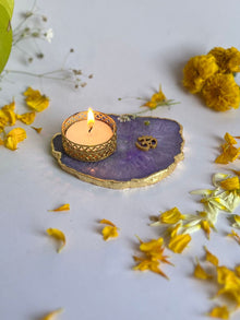 OM Tea Light Candle Holder Set of 2