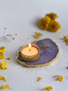 Swastik Tea Light Candle Holder Set of 2